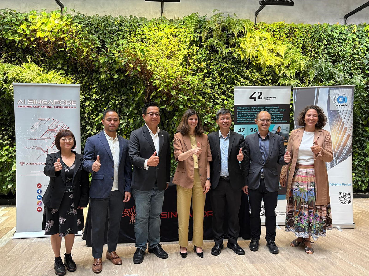 Signing of a Memorandum of Understanding between SOCOTEC Certification Singapore and AI Singapore